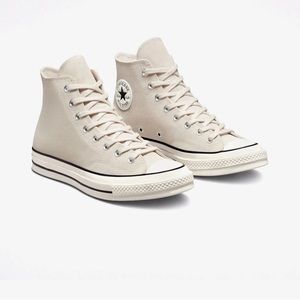 Converse Chuck 70 Seasonal Color Suede Hi 172692c DESERT SAND/EGRET/BLACK Shoes